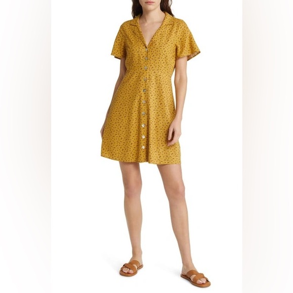 Madewell Kacie Mini Shirtdress in Bitsy Bouquet Size 00 - Picture 2 of 13
